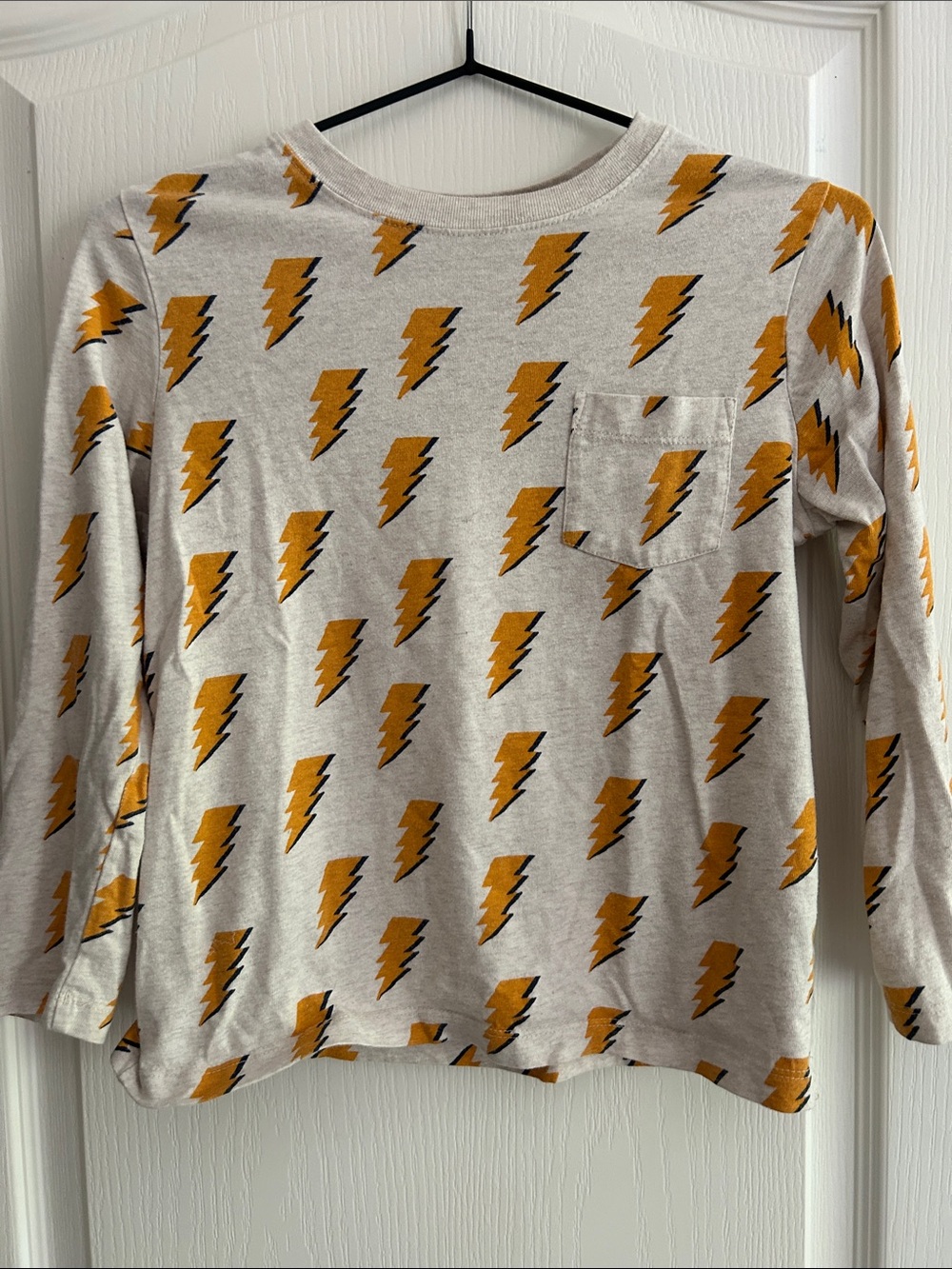Hanna Andersson Boys Long Sleeve Shirt lighting bolts
